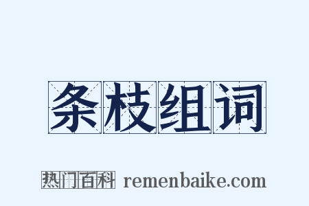 条枝组词是什么意思的图片